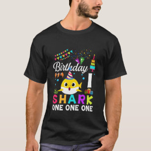 Kinder Baby Schudhaai 1St Birthday Boy Girl 1 jaar T-shirt