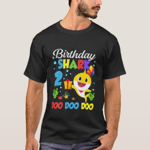 Kinder Baby Schudhaai 2e verjaardag Jongen Meisje  T-shirt