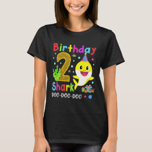 Kinder Baby Schudhaai 2e verjaardag Jongen Meisje T-shirt