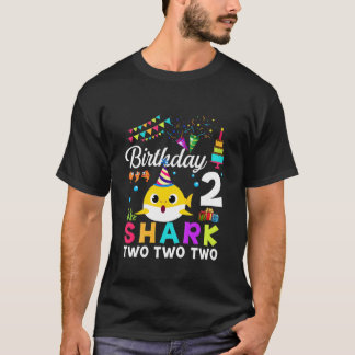 Kinder Baby Schudhaai 2e verjaardag Jongen Meisje  T-shirt