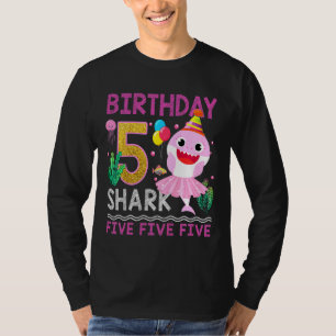 Kinder Baby Schudhaai 5e verjaardag Jongen Meisje T-shirt