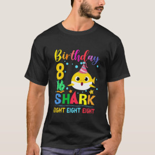 Kinder Baby Schudhaai 8e verjaardag Jongen Meisje T-shirt