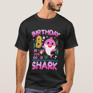 Kinder Baby Schudhaai 8e verjaardag Jongen Meisje T-shirt