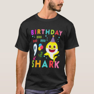 Kinder Baby Schudhaai 9e verjaardag Jongen Meisje T-shirt