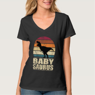 Kinder Babysaurus Dinosaur Baby Dino Birth T Rex D T-shirt
