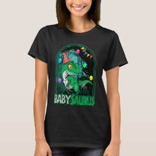 Kinder Babysaurus Trex Dinosaur Boy Girl Matching T-shirt
