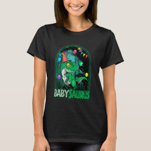 Kinder Babysaurus Trex Dinosaur Boy Girl Matching T-shirt