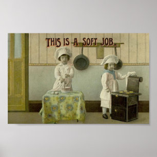 Kinder baking Art Print Poster