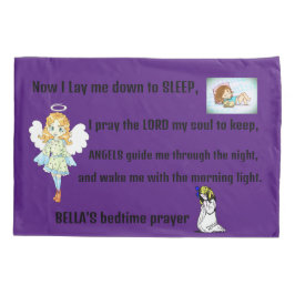 Kinder Ballerina Bedtime Prayer Gepersonaliseerde  Kussensloop