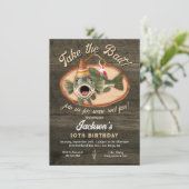 Kinder bas Vist grappige verjaardag Kaart (Staand voorkant)