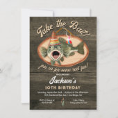 Kinder bas Vist grappige verjaardag Kaart (Voorkant)