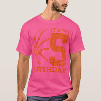 Kinder basketbal 5-jarig jubileum t-shirt