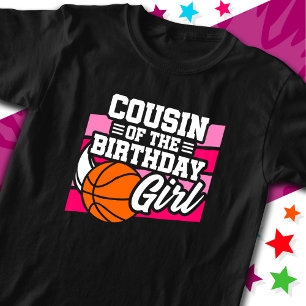 Kinder Basketbal Party Neef van het Verjaardagsmei T-shirt