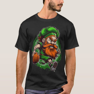 Kinder basketbal St Patricks Day Leprechaun Lucky  T-shirt