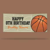 Kinder Basketball Court Birthday Party Spandoek