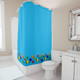 Kinder Bath Colorful Fish Shower Curtain Douchegordijn