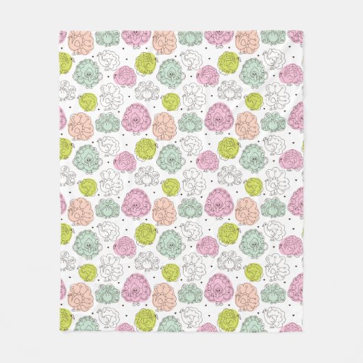 kinder behang  fleece deken (Voorkant)