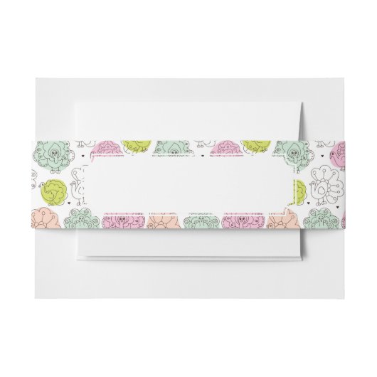 kinder behang uitnodigingen wikkel (Voorkant Voorbeeld)