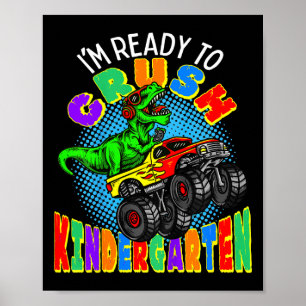 Kinder ben ik klaar om de Kindergarten Dinosaur Mo Poster