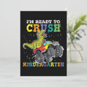 Kinder ben ik klaar om de Kindergarten Monster Tru Kaart (Staand voorkant)