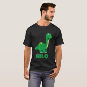 Kinder benaming Dino dinosaur Milo T-shirt (Voorkant volledig)