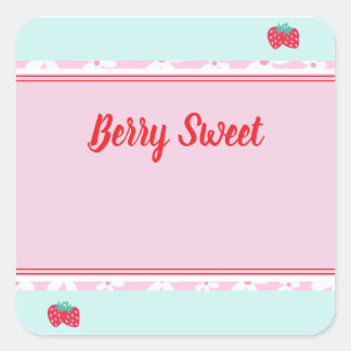 Kinder Berry Sweet Square Sticker
