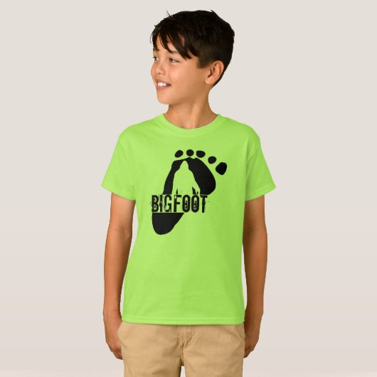 Kinder Bigfoot T-Shirt (Voorkant volledig)