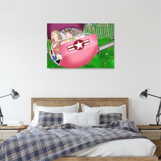 Kinder bij Carnaval Whimsical Art Canvas Afdruk (Insitu (Slaapkamer))