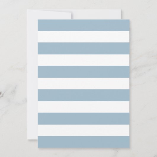 Kinder Blauwe Eerste Ballonuitnodiging Kaart (Achterkant)