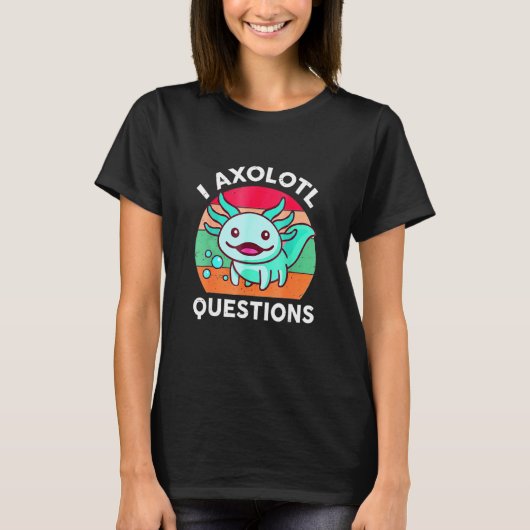 Kinder blauwe salamander Plush Axolotl I Axolotl Q T-shirt (Voorkant)