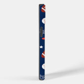 Kinder Blauwe Sportuitrustingspatroon Case-Mate iPhone Case (Achterkant / Rechts)