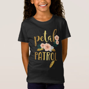 Kinder Bloemenmeisje Bridesmaid Petal Patrol T-shirt