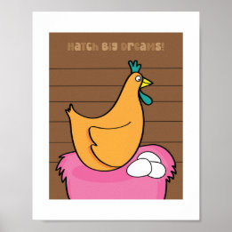Kinder Boerderij Animal Art Poster