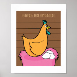 Kinder Boerderij Animal Art Poster