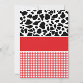 Kinder Boerderij van rode koeien Kaart (Achterkant)