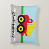 Kinder boogconstructiedumptruck decoratief kussen (Achterkant (Verticaal))