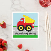 Kinder boogconstructiedumptruck servet (Insitu)