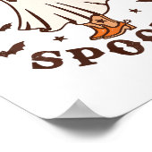 Kinder Boot Scootin Spooky Western Halloween Retro Poster (Hoek)