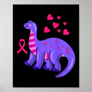 Kinder Borstkanker Awareness Shirt Peuter Pink Ri Poster