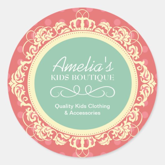 Kinder Boutique Stickers (Voorkant)