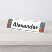 Kinder bouwstenen Koeling Bureau Naambordje (Voorkant)