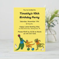 Kinder Bowling Alley Birthday Party