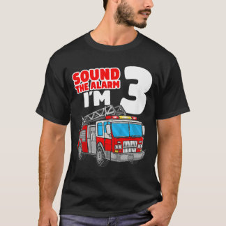 Kinder brandweerwagen 3 jaar oude brandweerman 3de t-shirt