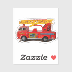 KINDER BRANDWEERWAGEN T-SHIRT STICKER