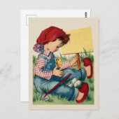  Kinder Briefkaart voor de begroeting (Voorkant / Achterkant)