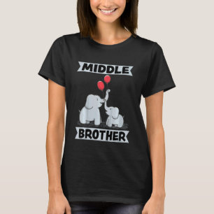 Kinder Brother 2023 Cute elephants safari cir T-shirt