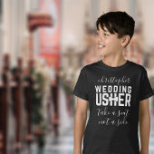 Kinder bruiloft Usher gepersonaliseerde slogan T-s T-shirt