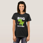 Kinder Bug Catcher Dinosaur Insect Hunter Dino Ent T-shirt (Voorkant volledig)