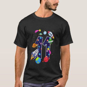 Kinder buitenruimte 11 jaar oude 11e verjaardag pl t-shirt