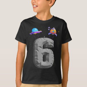 Kinder buitenruimte 6 jaar oude 6-jarige 6-jarige t-shirt
